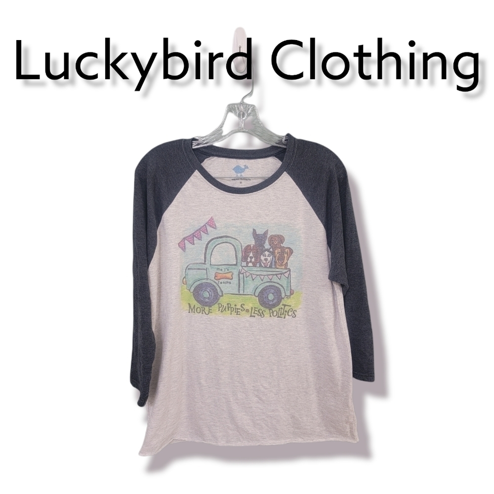 Luckybird Clothing Co Graphic Tee Puppies